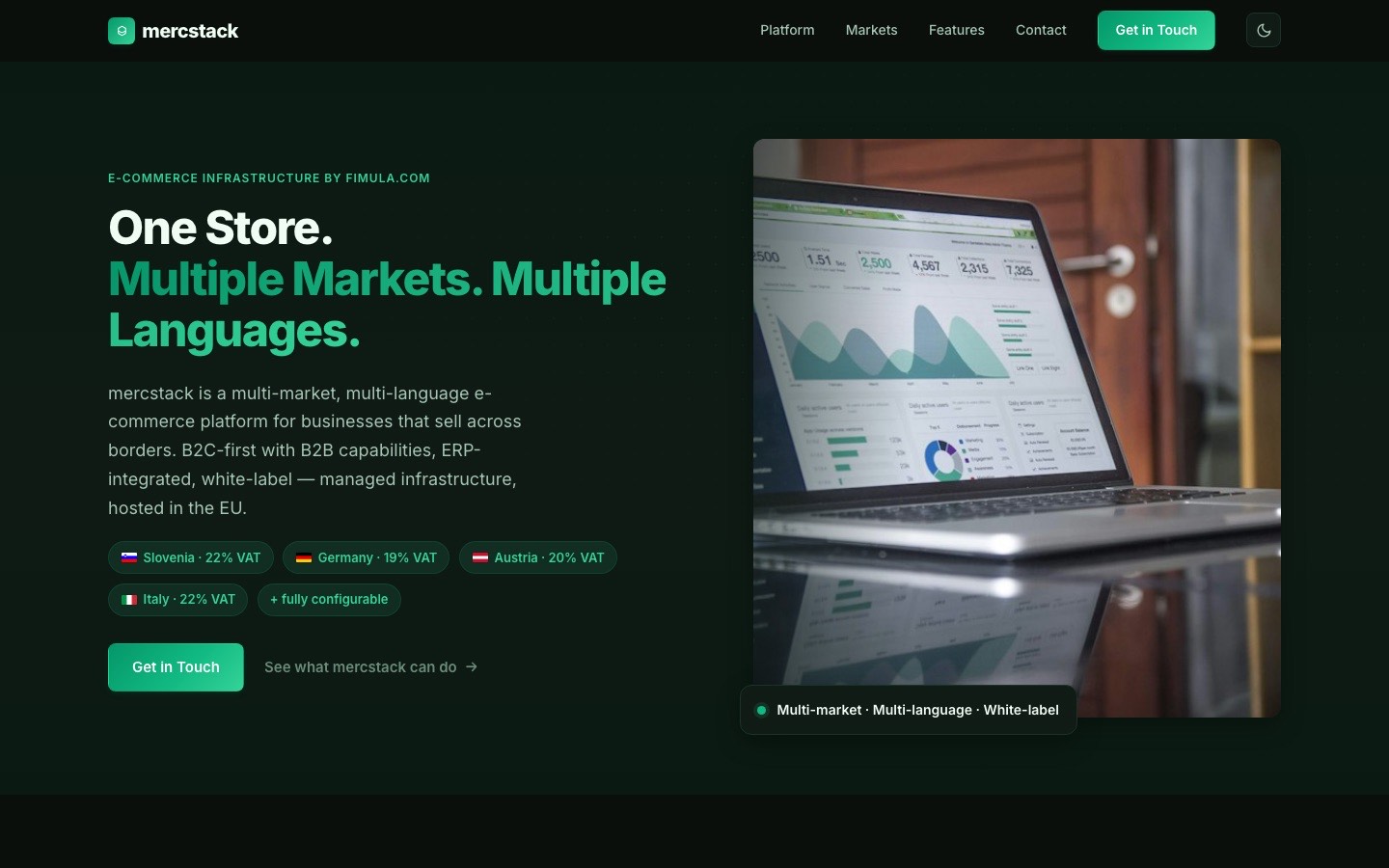 MercStack website screenshot