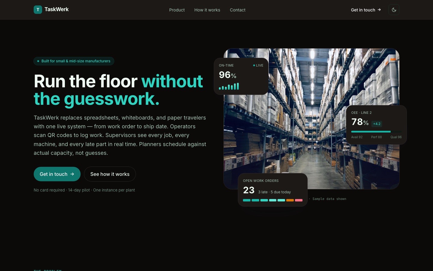 TaskWerk website screenshot